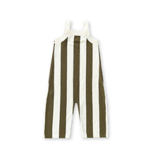 Load image into Gallery viewer, Vertical Stripe Knit Overalls - Coffee
