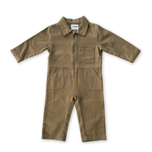 Load image into Gallery viewer, Organic Zip Boilersuit - Coffee
