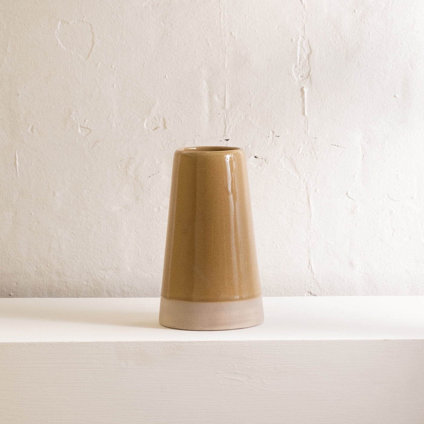 Mette Dipped Vase - Mustard