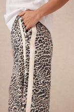 Load image into Gallery viewer, Relaxed Drawstring Linen Pant - Leopard
