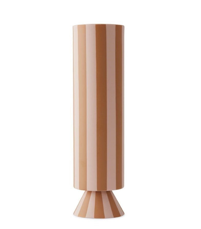 Toppu High Vase - Caramel