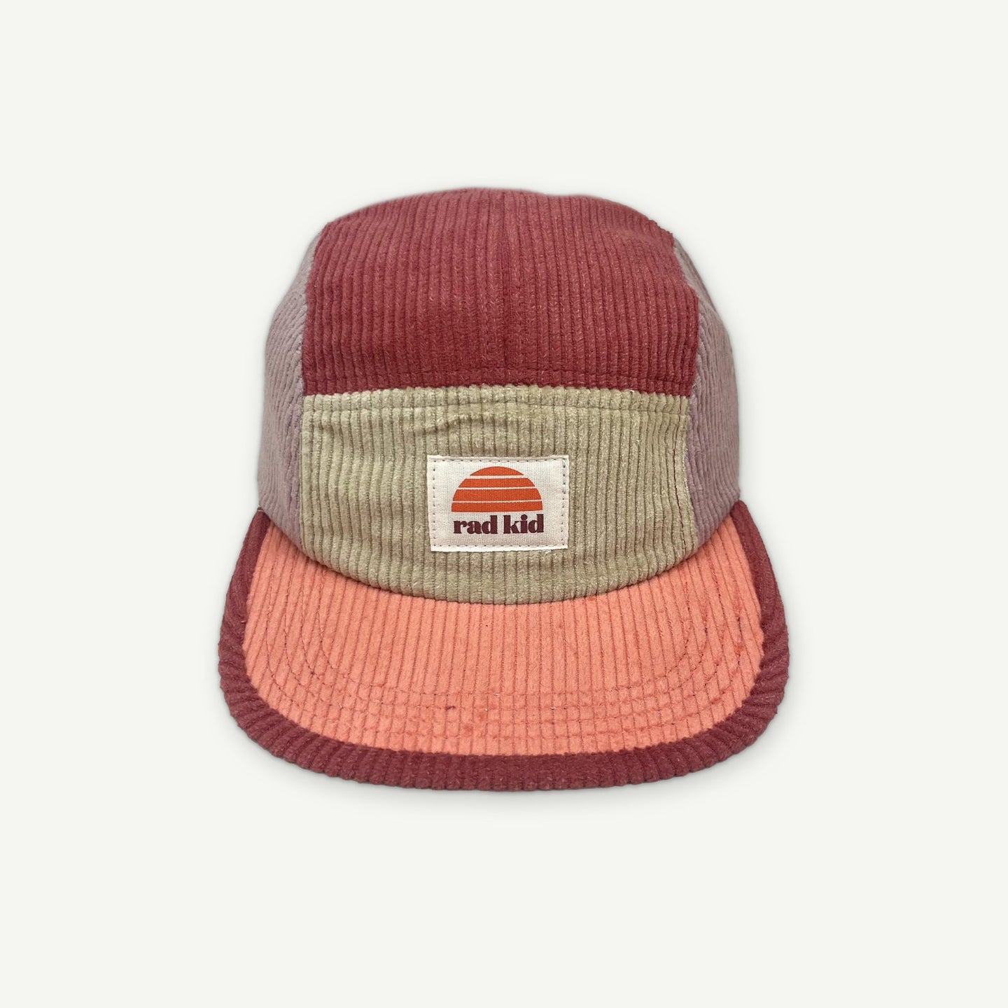 Rad Kid Five Panel Splice Cord Cap - Berry Nice