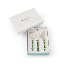Load image into Gallery viewer, Cheese Knives Set of 3 - Emerald
