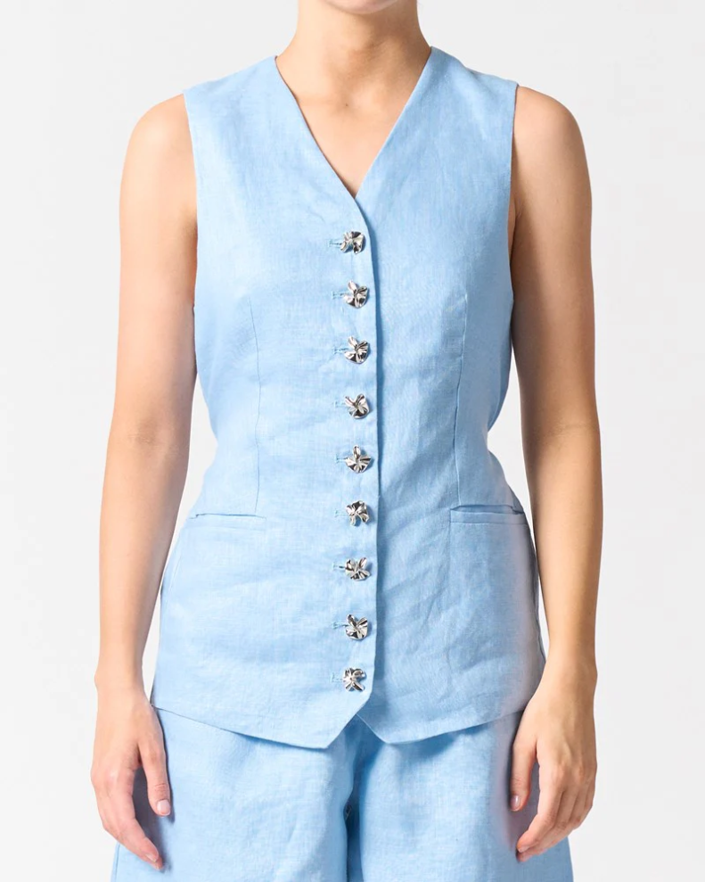 The Malta Vest - Sky Blue