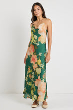Load image into Gallery viewer, Lavish Tie Back Slip Dress - Forest Floral
