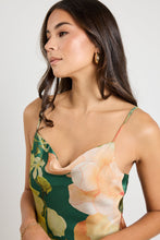 Load image into Gallery viewer, Lavish Tie Back Slip Dress - Forest Floral
