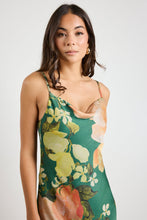 Load image into Gallery viewer, Lavish Tie Back Slip Dress - Forest Floral
