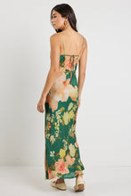 Load image into Gallery viewer, Lavish Tie Back Slip Dress - Forest Floral
