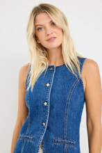 Load image into Gallery viewer, Baseline Denim Vest Top - Marine Blue
