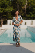 Load image into Gallery viewer, Amora Midi Dress - Blue Vintage Floral
