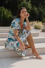 Load image into Gallery viewer, Amora Midi Dress - Blue Vintage Floral
