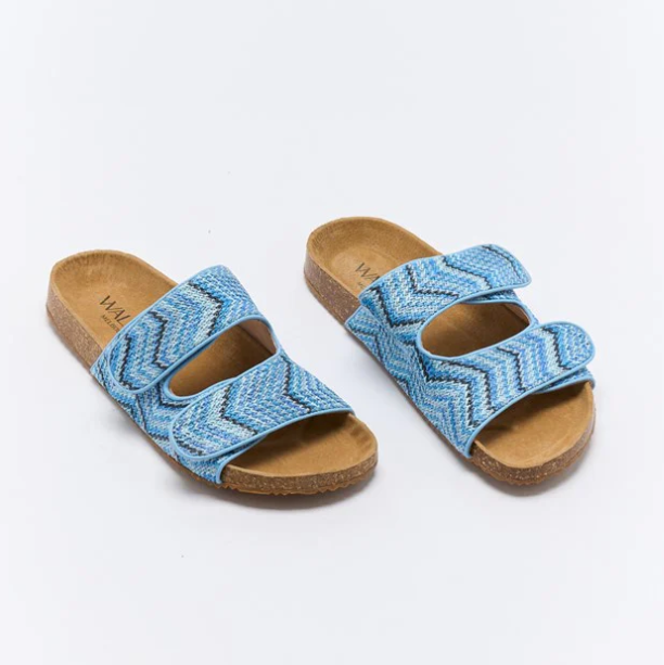 Beach Slide - Blue Multi