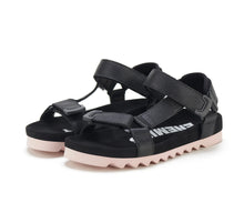 Load image into Gallery viewer, Sandal Tooth Wedge - Black &amp; Pink
