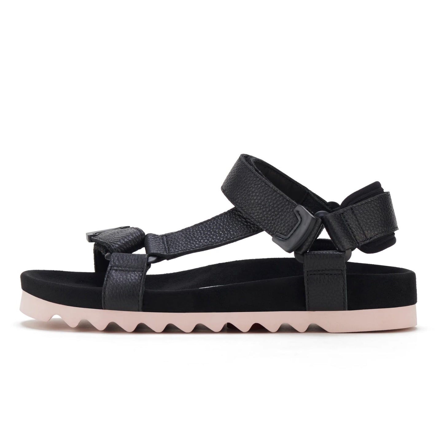 Sandal Tooth Wedge - Black & Pink