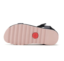 Load image into Gallery viewer, Sandal Tooth Wedge - Black &amp; Pink
