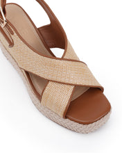 Load image into Gallery viewer, Zerina Tan Espadrille Wedge
