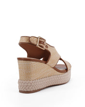 Load image into Gallery viewer, Zerina Tan Espadrille Wedge
