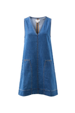 Load image into Gallery viewer, Emme Shift Dress - Fresh Indigo
