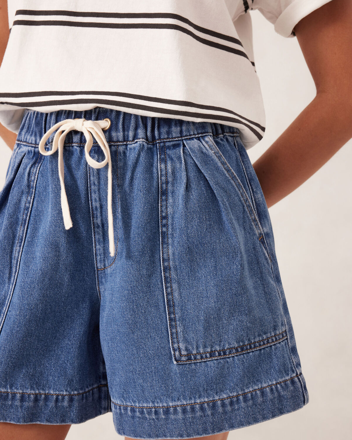 Darcy Relaxed Everyday Short - Washed Indigo