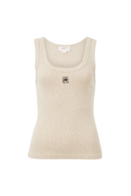 Load image into Gallery viewer, Zoe Contour Ribbed Scoop Tank - Oatmeal
