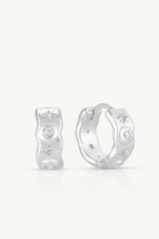 Load image into Gallery viewer, Cosmic Silver Hoops
