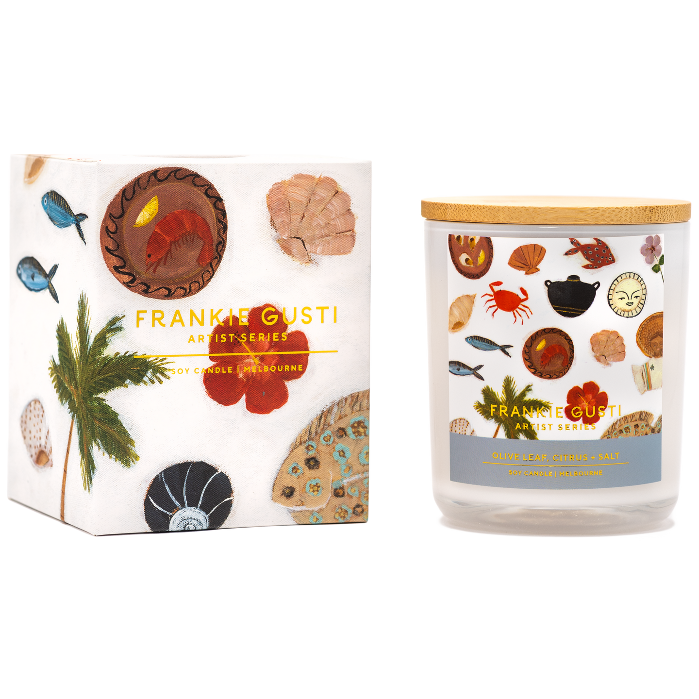 Artist Series Candle - Olive Leaf, Citrus + Salt, Gabrielle Diamantis