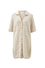 Load image into Gallery viewer, Square Knit Mini Dress - Ecru
