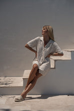 Load image into Gallery viewer, Square Knit Mini Dress - Ecru
