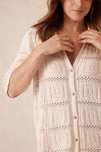 Load image into Gallery viewer, Square Knit Mini Dress - Ecru
