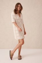 Load image into Gallery viewer, Square Knit Mini Dress - Ecru
