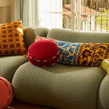 Load image into Gallery viewer, Delana Round Cushion - Crimson
