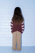 Load image into Gallery viewer, Organic Frill Knit Flares - Oatmilk
