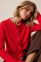 Load image into Gallery viewer, Nelly Long Sleeve Knit Cardigan - Firey Red

