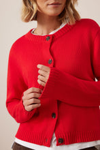 Load image into Gallery viewer, Nelly Long Sleeve Knit Cardigan - Firey Red
