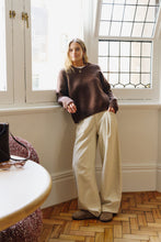 Load image into Gallery viewer, Gemma Pleated Pant - Eggshell
