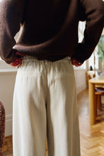 Load image into Gallery viewer, Gemma Pleated Pant - Eggshell
