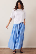 Load image into Gallery viewer, Florence Maxi Skirt - Oxford Blue Stripe
