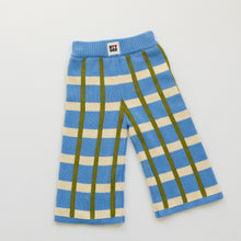 Load image into Gallery viewer, Cotton Check Knit Pant - Bluebird
