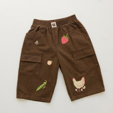 Load image into Gallery viewer, Cropped Wide Leg Cargo Pant - Chocolate
