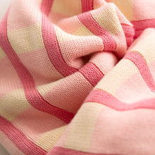 Load image into Gallery viewer, Cotton Check Knit Pant - Peony
