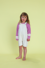 Load image into Gallery viewer, Organic Everyday Twill Short Overalls - Milk
