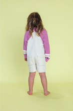 Load image into Gallery viewer, Organic Everyday Twill Short Overalls - Milk
