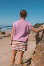 Load image into Gallery viewer, Ladies Jersey Knit Vest - Raspberry
