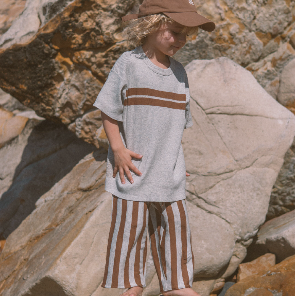 Organic Striped Knit Pant