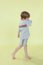 Load image into Gallery viewer, Organic Striped Ribbed Knit Shorts
