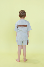 Load image into Gallery viewer, Organic Striped Ribbed Knit Shorts
