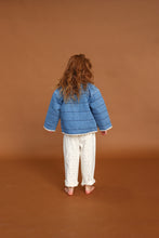 Load image into Gallery viewer, Quilted Reversible Jacket - Denim &amp; Garden
