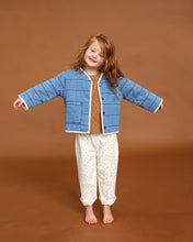 Load image into Gallery viewer, Quilted Reversible Jacket - Denim &amp; Garden
