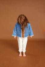 Load image into Gallery viewer, Quilted Reversible Jacket - Denim &amp; Garden
