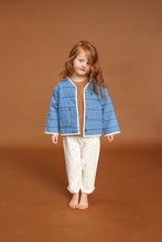 Load image into Gallery viewer, Quilted Reversible Jacket - Denim &amp; Garden
